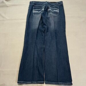 VTG Y2K Street Rules Men 38x32 Blue Distress Relax Fit Denim Jean Emo Skate Wide